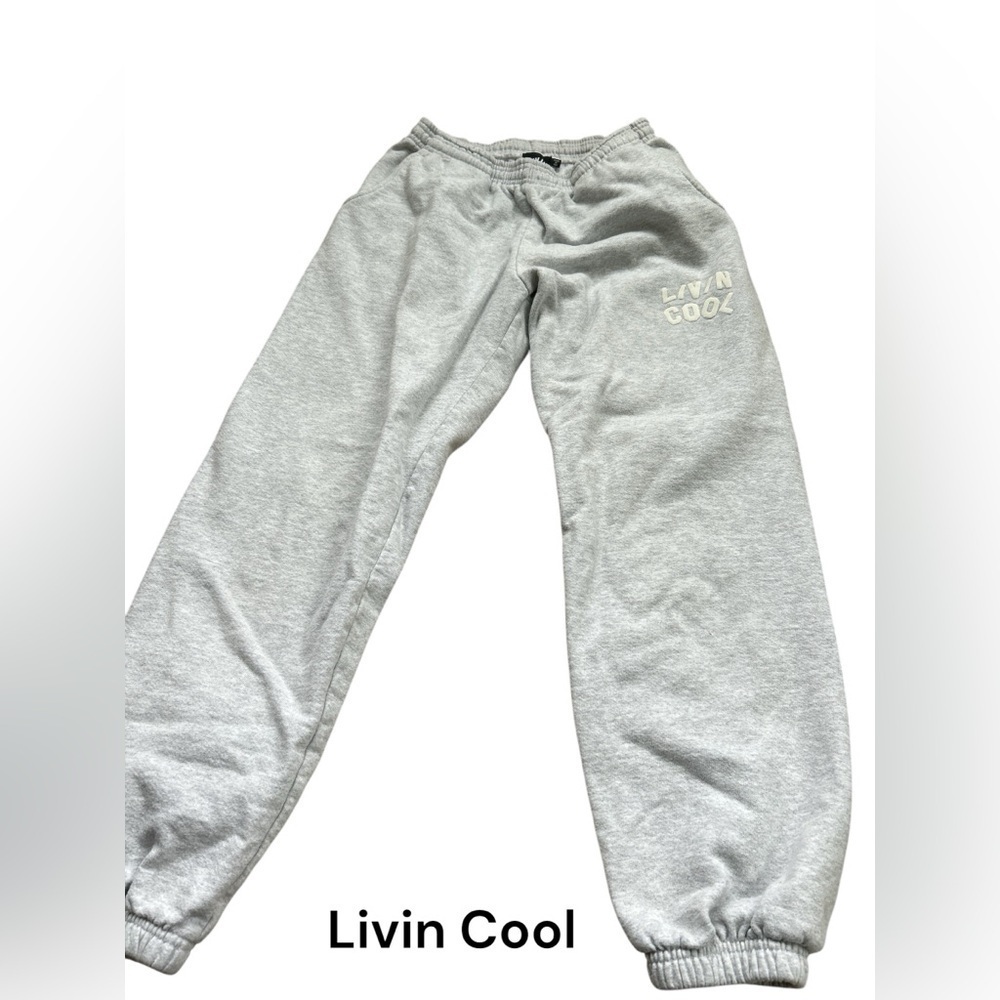 Livin Cool light Grey Joggers size Small